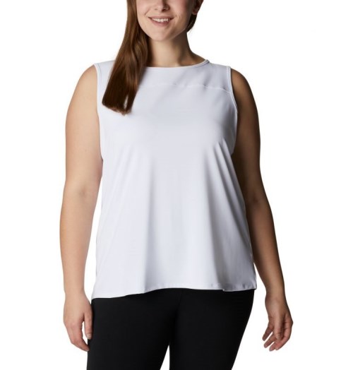 Women's Columbia Chill River Tanks White | Plus Size CA-L0154